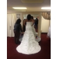 Trumpet/ Mermaid One Shoulder Court Train Taffeta Wedding Dress