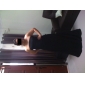 Sheath/ Column Strapless Floor-length Chiffon Bridesmaid/ Wedding Party Dress With A Wrap