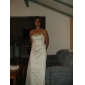 ALASTRINA - Robe pour Mariage et de Demoiselle d'Honneur Organza Satin - Châle Inclus