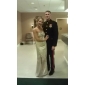 Stretch Satin Sheath/Column Sweetheart Sweep/Brush Train Evening Dress Inspired By Blake Lively 