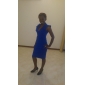 ts v-pescoço vestido plissado bodycon (2 cores)