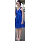 Chiffon A-line V-neck Short/ Mini Cocktail Dress inspired by Nina Dobrev