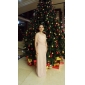 Sheath/ Column One Shoulder Floor-length Side-Draped Chiffon Evening Dress