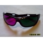 Re-useable Plastic Frame Resin Lens Anaglyphic Magenta + Green 3D Glasses