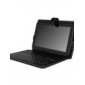 Leather Protective Case Built-in the Chocolate Keyboard + Stand for 10.1 Inch Tablet PC (Black)