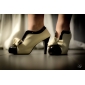 PU Leather Upper High Heel Ankle Boot With Bowknot Fashion Shoes