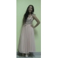 Sheath/Column One Shoulder Floor-length Chiffon And Stretch Satin Evening Dress 
