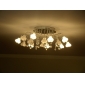 K9 Crystal ball Lampshade 16-Light Chandelier Floral Shaped