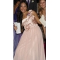 Sheath/Column One Shoulder Floor-length Chiffon And Stretch Satin Evening Dress 