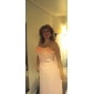 Sheath/ Column Strapless Floor-length Chiffon Bridesmaid Dress