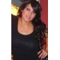 Capless Long 100% Human Hair Natural Look Curly Hair Wig 5 Colors To Choose