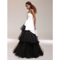 Satin Tulle A-line Strapless Floor-length Evening/ Prom Dress inspired by Isabella Ragonese
