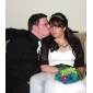 Empire Halter Knee-length Tulle Wedding Dress