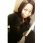 Capless Extra Long Synthetic Chocolate Brown Straight Hair Wig