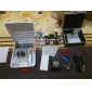 3 pistolas kit tatuaje con lcd de energía y el 40 de tinta color + freeshipping