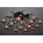 K9 Crystal ball Lampshade 16-Light Chandelier Floral Shaped