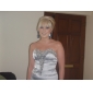 Elastic Woven Satin Sheath/ Column Sweetheart Sweep/ Brush Train Evening Dress