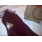 Trumpet/Mermaid High Neck Sweep/Brush Train Velvet Evening Dress