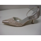 Satin Upper Low Heel Closed-toes Evening Party Shoes/ Special Occasion Shoes.More Colors Available