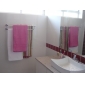 gepolijst chroom massief messing 25-inch badkamer plank met handdoekhouder