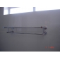 gepolijst chroom massief messing 25-inch badkamer plank met handdoekhouder