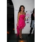 A-line Strapless Asymmetrical Organza Cocktail Dress