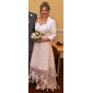 Beautiful 3/ 4-Length Sleeves Satin Bridal Jacket/ Wedding Wrap