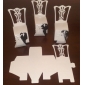 White Chair Favor Box With Place Card Holder (Set of 12)