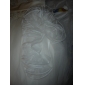 Ball Gown Strapless Floor-length Tulle Wedding Dress With Flowers