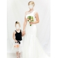 Satin Tulle Trumpet/Mermaid One Shoulder Sweep Train Evening Dress inspired by Julia Stiles at Golden Globe Award 