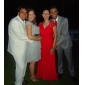 Sheath/ Column Floor-length Chiffon Matte Satin Mother of the Bride Dress
