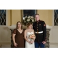A-line V-neck Knee-length Chiffon Mother of the Bride Dress