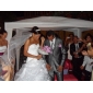 LAURINDA - Robe de Mariée Organza - Châle Inclus