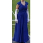 Sheath/ Column Floor-length Chiffon Matte Satin Mother of the Bride Dress