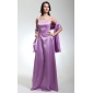 Empire Halter Floor-length Chiffon Bridesmaid Dress