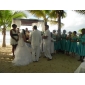 Trumpet/ Mermaid Sweetheart Floor-length Organza Tiered Wedding Dress