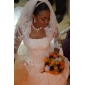 3/4-Length Sleeve Lace/Tulle Special Occasion Jacket/Wedding Wrap