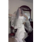 Trumpet/ Mermaid Sweetheart Sweep/ Brush Train Satin Organza Wedding Dress