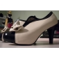 PU Leather Upper High Heel Ankle Boot With Bowknot Fashion Shoes