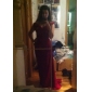 Sheath/Column Cowl Sweep/Brush Train Chiffon Evening Dress 