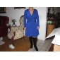 ts croisé knitteddress plissée conception ceinture