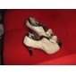 PU Leather Upper High Heel Ankle Boot With Bowknot Fashion Shoes
