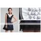 TS Stereoscopic Decoration Cape Sleeves Organza Dress