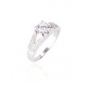 cubic zirconia og rhinestone med platina plating ring