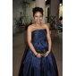 Ball Gown Strapless Floor-length Taffeta Prom/ Evening Dress