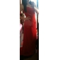 Column One Shoulder Sweep Train Chiffon Elastic Woven Satin Evening Dress inspired by Jennifer Aniston at Golden Globe 