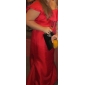 Taffeta Trumpet/ Mermaid One Shoulder Floor-length Evening Dress inspired by Renee Bargh
