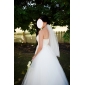 Ball Gown Strapless Floor-length Satin Wedding Dress