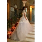 Ball Gown Sweetheart Chapel Train Taffeta Pick-Ups Wedding Dress