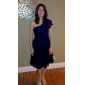 A-line V-neck Sleeveless Knee-length Chiffon Bridesmaid Dress
